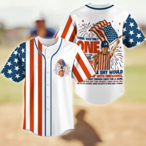 Ham Porter Hambino Fireworks 4th of July Baseball Jersey, 4th of July Baseball Jersey, America 250th Anniversary Baseball Jersey